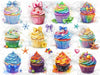 A Year of Cupcakes by Cocomarshmallow Art - A Sparkle Bites Pack (Hand Rendered)