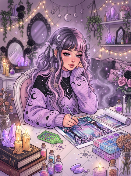A Spell of Sparkle by Dreamy Witch (Hand Rendered)