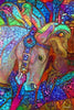 Abstract Colorful Carousel Horse by Patty Vicknair