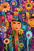 Abstract Mexican Style Faces 2 Ryan James (Hand Rendered)