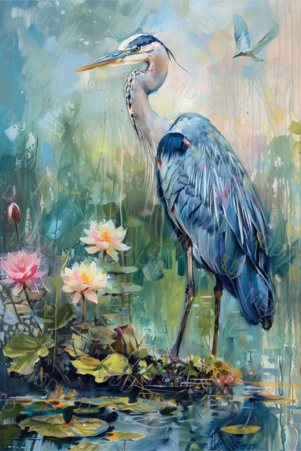 Among the Marsh Flowers by Ryan James (Hand-Rendered)