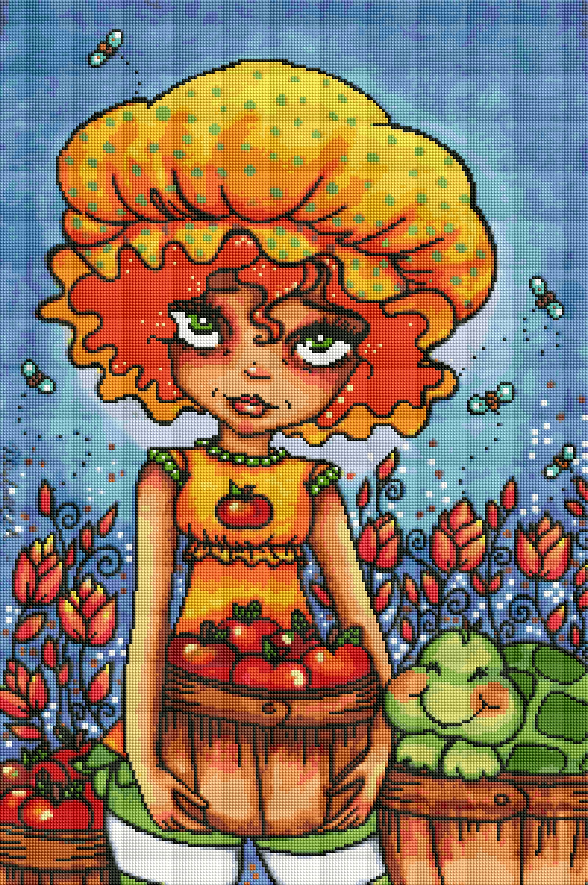 Apple Dumpling and Tea Time Turtle by Regan Kubecek (Hand Rendered)