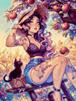 Apple Picking by Miss Ai. Princess