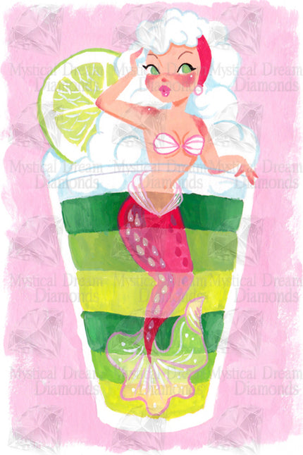 Lime Jello Mermaid by Audra Esch