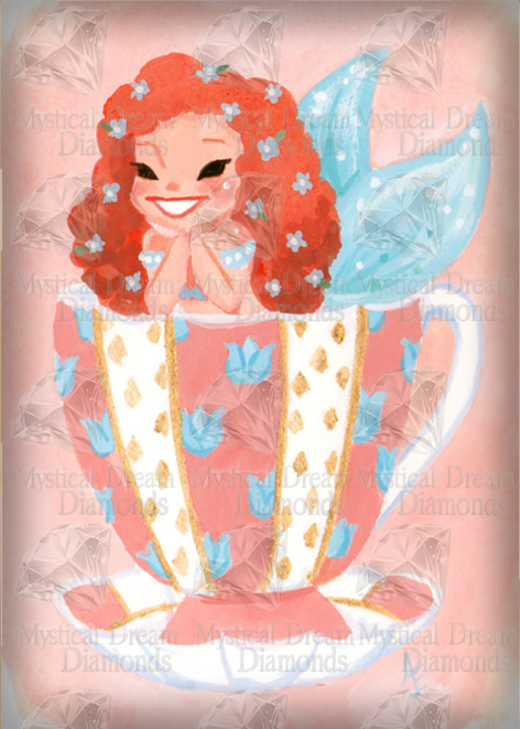 Teacup Mermaids BlueTail by Audra Esch