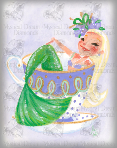 Teacup Mermaids GreenTail by Audra Esch