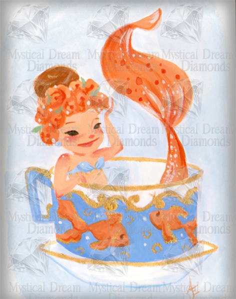 Teacup Mermaids OrangeTail by Audra Esch