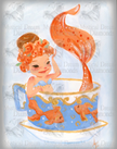 Teacup Mermaids OrangeTail by Audra Esch