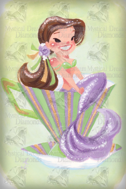 Teacup Mermaids PurpleTail by Audra Esch