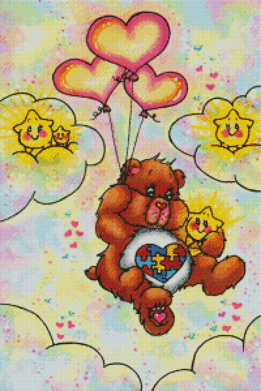 Autism Awareness Bear by Regan Kubecek