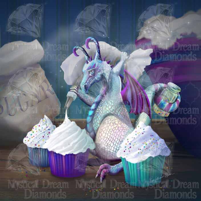 Baby Dragon Sprinkles by Rose Khan (Hand Rendered)