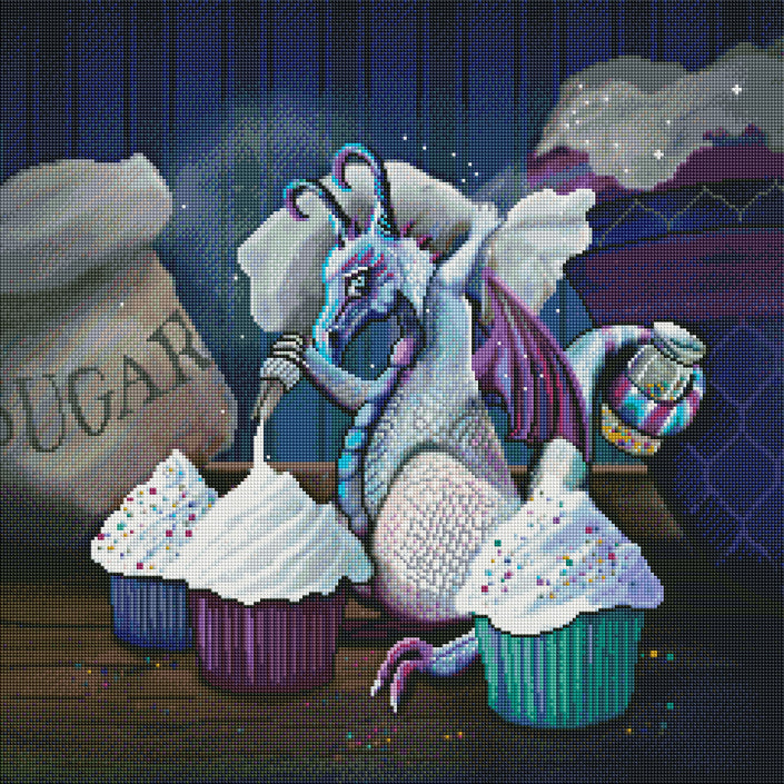 Baby Dragon Sprinkles by Rose Khan (Hand Rendered)