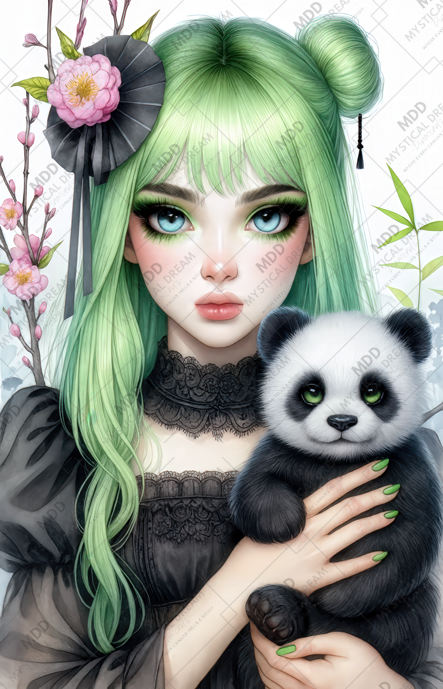 Bamboo Panda by Cocomarshmallow Art