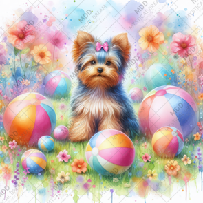 Beach Ball Beauty by Cocomarshmallow Art