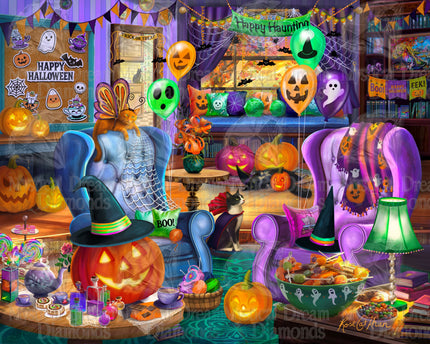 Before The Halloween Party by Rose Khan (Hand Rendered)