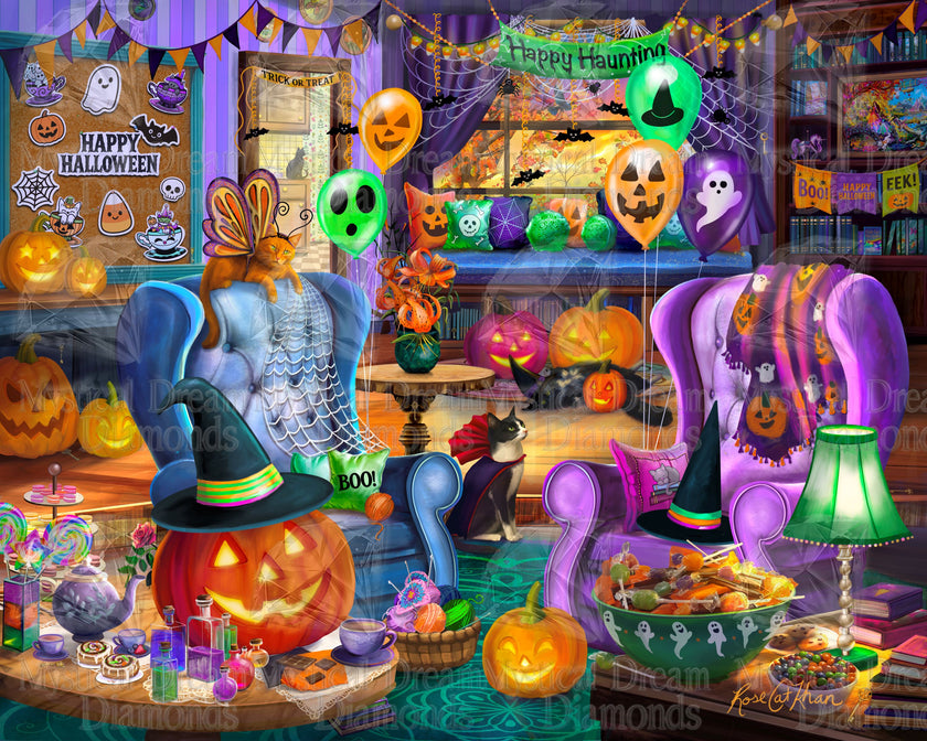 Before The Halloween Party by Rose Khan (Hand Rendered)