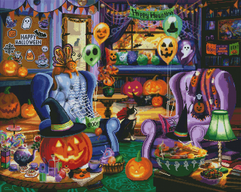 Before The Halloween Party by Rose Khan (Hand Rendered)