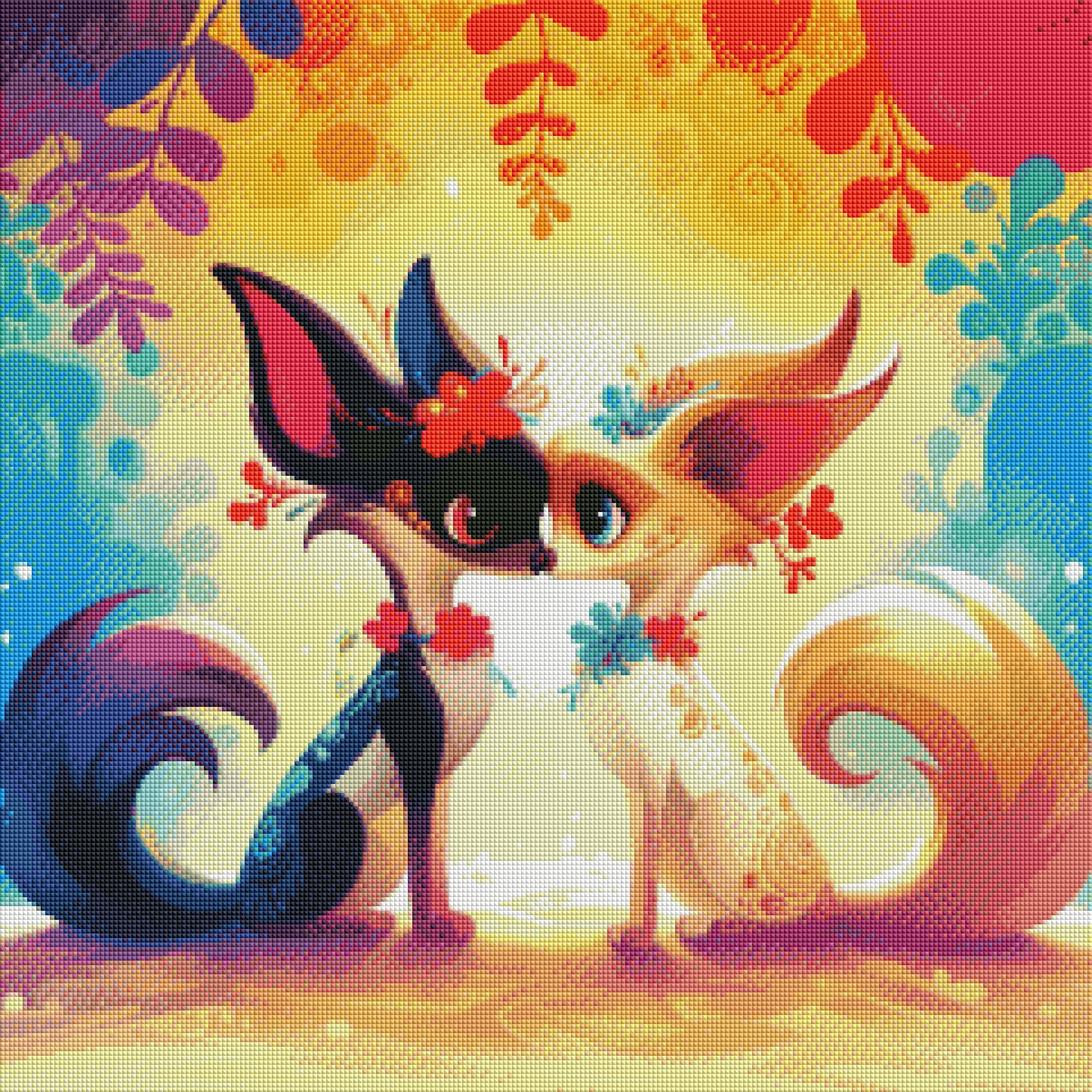 Beso de Zorros By Cocomarshmallow Art