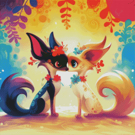 Beso de Zorros By Cocomarshmallow Art