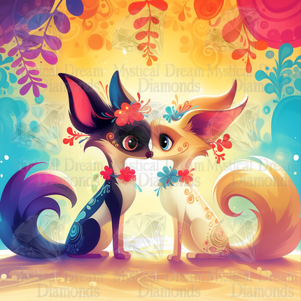 Beso de Zorros By Cocomarshmallow Art