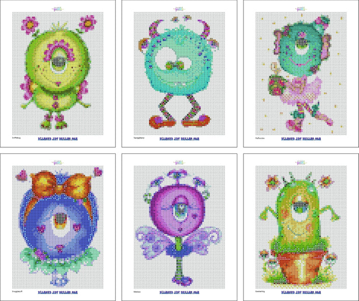 Besties Adorable Lil Monsters Minis by Sherri Baldy