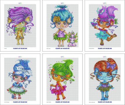 Besties Tiny Trolls Minis by Sherri Baldy