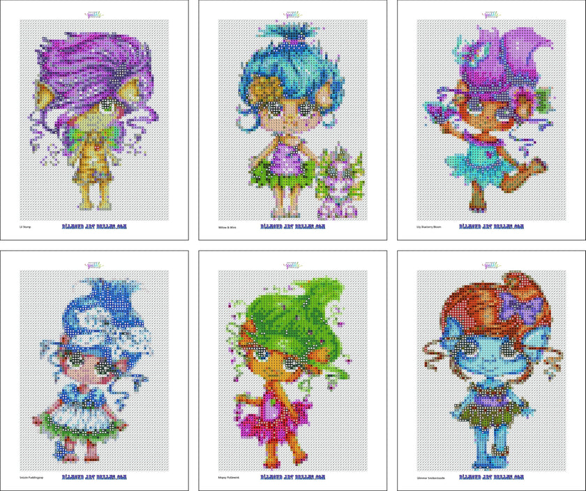 Besties Tiny Trolls Minis by Sherri Baldy