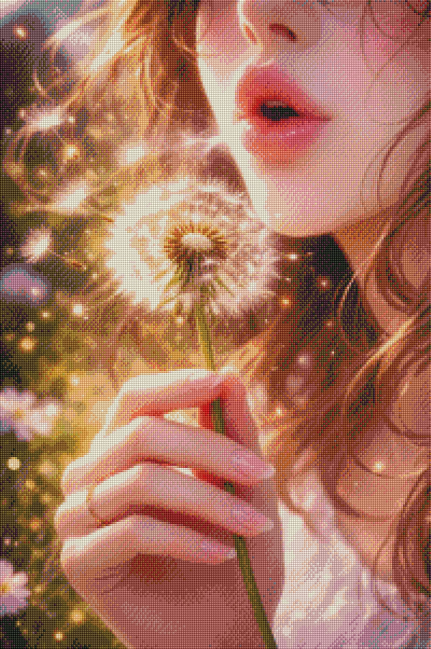 Blowing Wishes by Rowan Lewgalon Ai Art