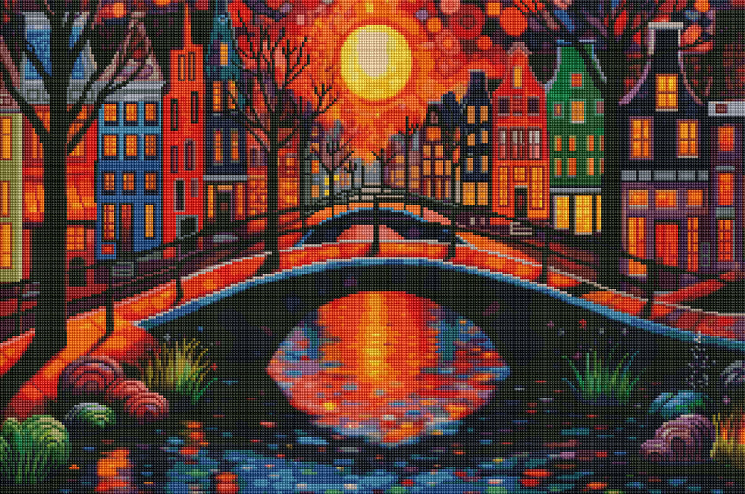 Bridges of Amsterdam 3 by Ryan James (Hand Rendered)