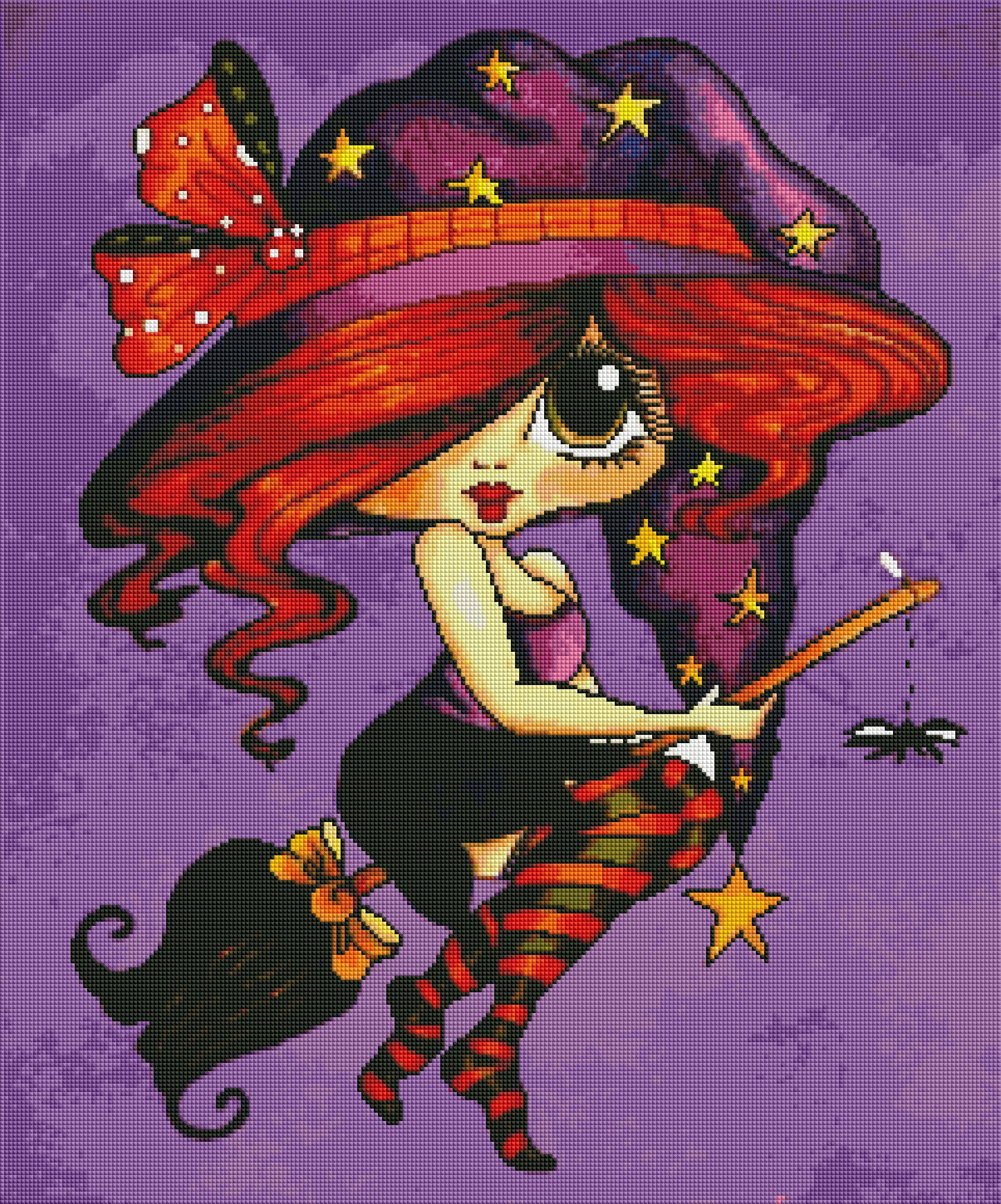 Broom Rider by Sherri Baldy (Hand Rendered)