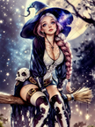 Broomstick Witch by Miss Ai. Princess