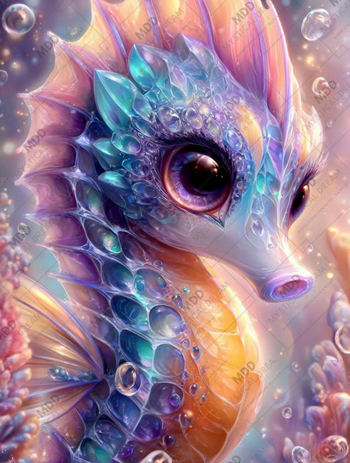 Bubble Reef Seahorse by Sandrietta