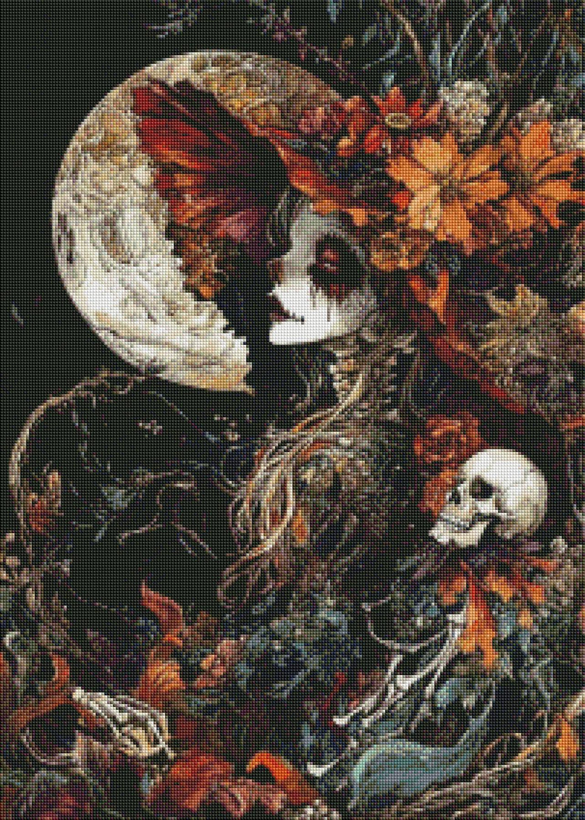 Calavera de las Hojas by Sakura