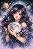 Celestial Girl by Laura Peres (Hand Rendered)