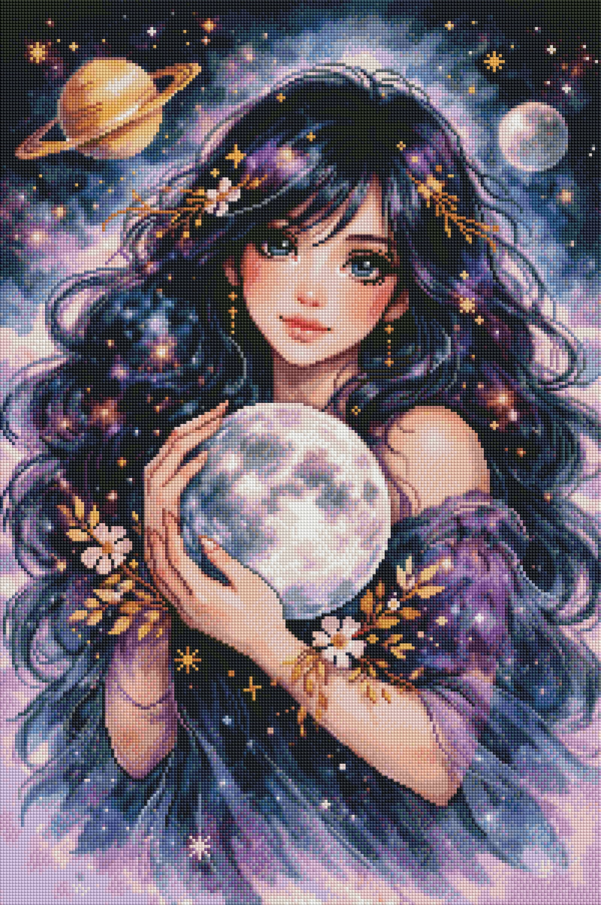 Celestial Girl by Laura Peres (Hand Rendered)