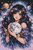 Celestial Girl by Laura Peres (Hand Rendered)