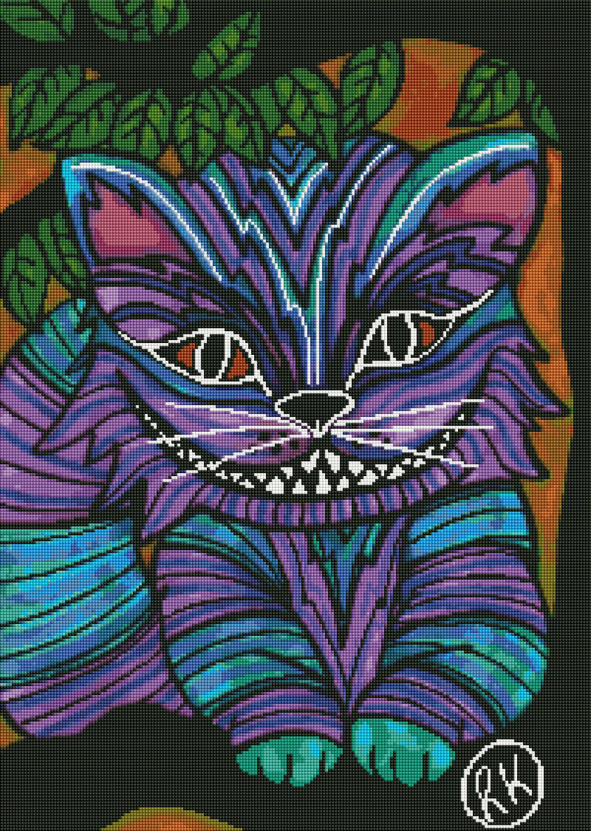 Cheshire Cat by Regan Kubecek (Hand Rendered)