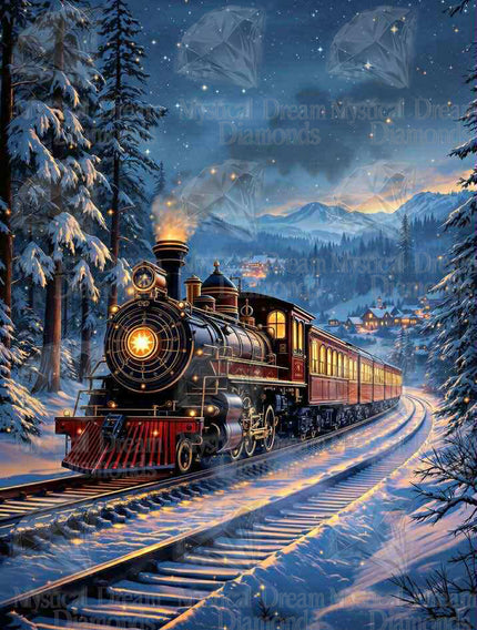 Christmas Express by Rowan Lewgalon Ai Art