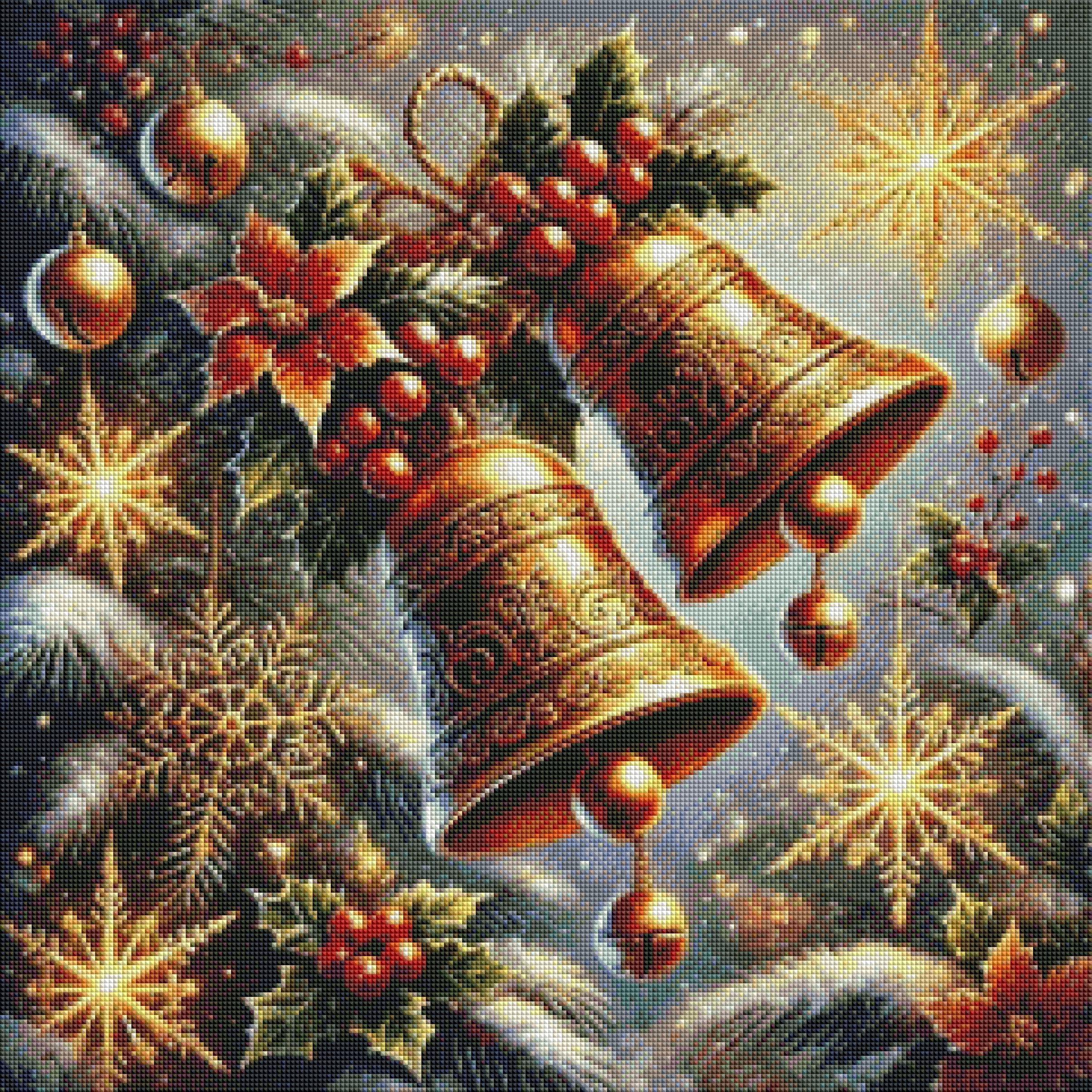 Christmas Bells by Rowan Lewgalon Ai Art