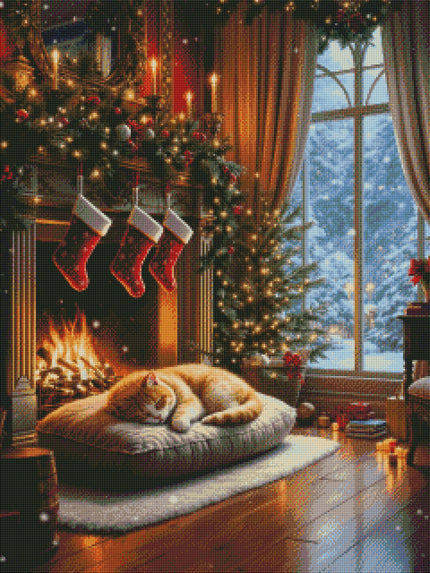 Christmas Eve Quiet by Rowan Lewgalon Ai Art