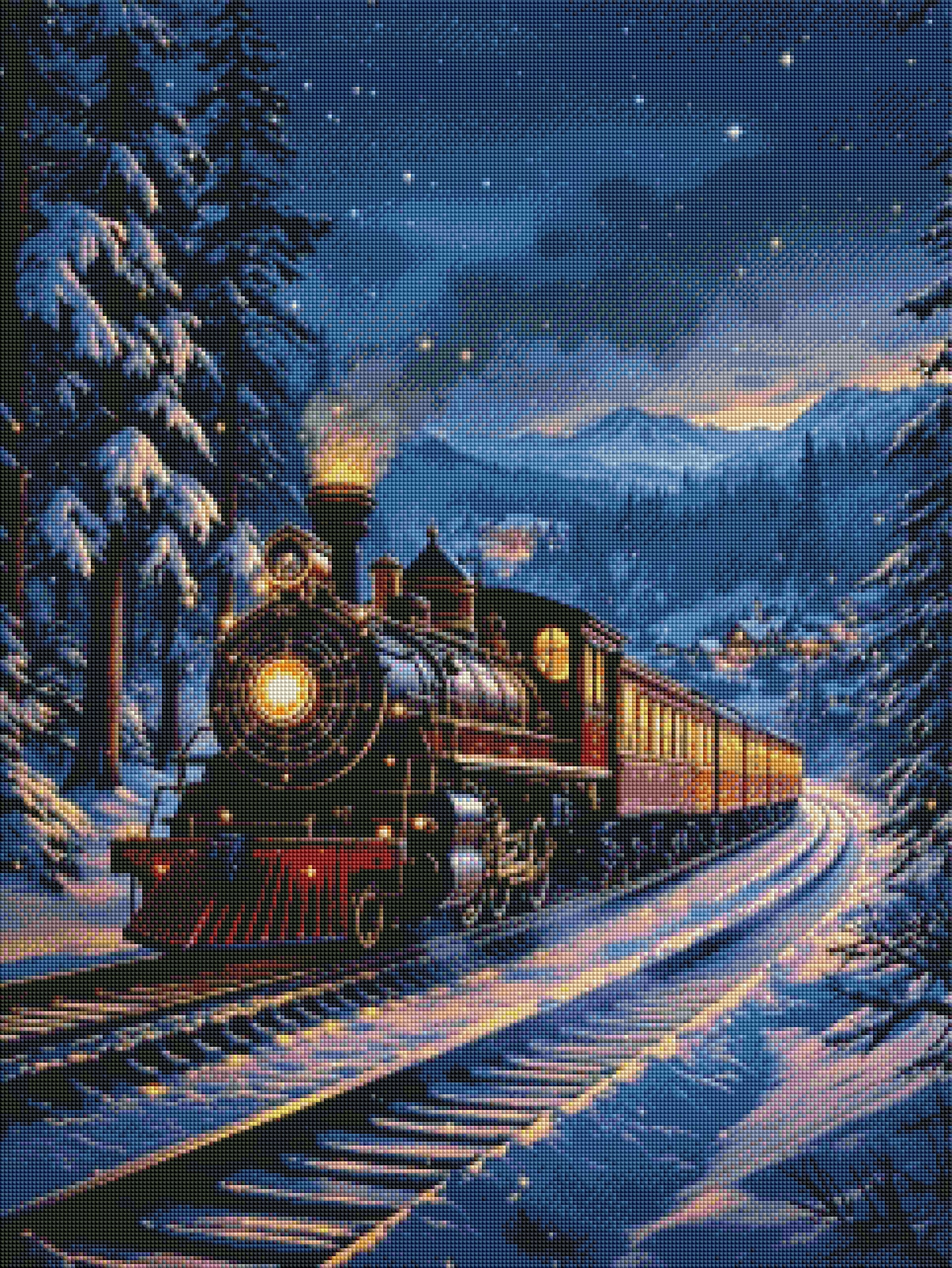 Christmas Express by Rowan Lewgalon Ai Art