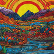Colorful Fantasy Landscape by Roy Myers (Hand Rendered)