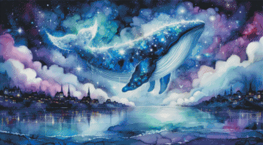 Constellation Whale by Cocomarshmallow Art