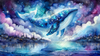 Constellation Whale by Cocomarshmallow Art