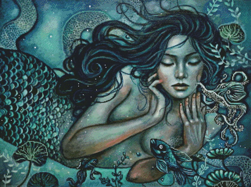 Conventina, The Celtic Goddess by Ingrid Tusell (Hand Rendered)