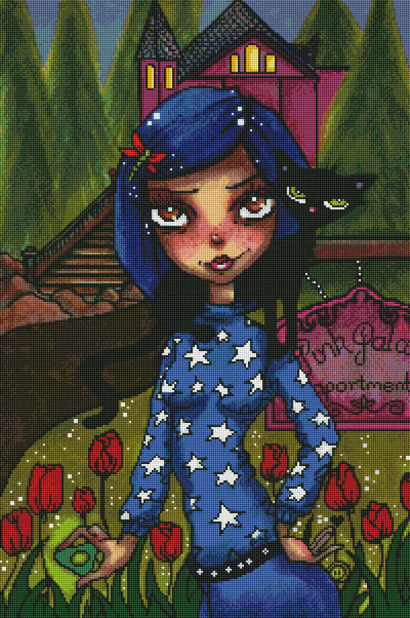 Coraline by Regan Kubecek (Hand Rendered)