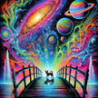 Cosmic Rainbow Bridge by Cocomarshmallow Art