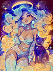 Cosmic Showgirl by Miss Ai. Princess