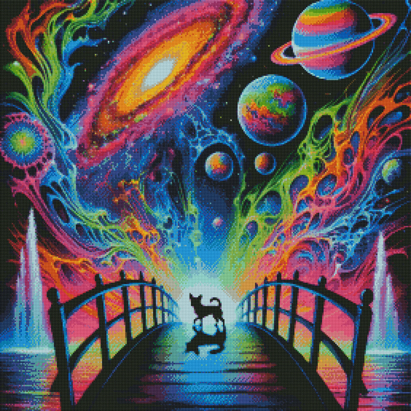 Cosmic Rainbow Bridge by Cocomarshmallow Art