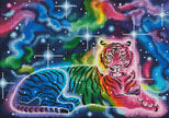 Cosmic Tiger by Becca Tindol (Hand Rendered)
